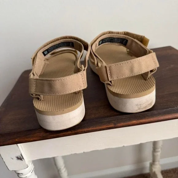 Tan White Teva Midform Sandal Size 7 - Picture 6 of 7